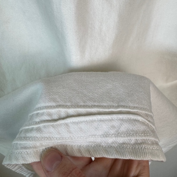 vintage y2k faded glory white denim midi dress - size S (8) 100% cotton - Picture 3 of 5